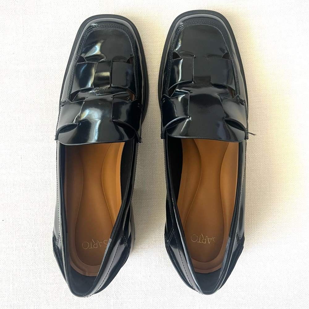 Like new Franco Sarto Gene CUT OUT Heeled Loafer Oxfords 🖤 - Picture 3 of 6